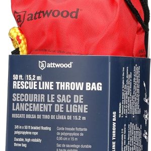 Attwood Rescue Line Throw Bag, red, 50